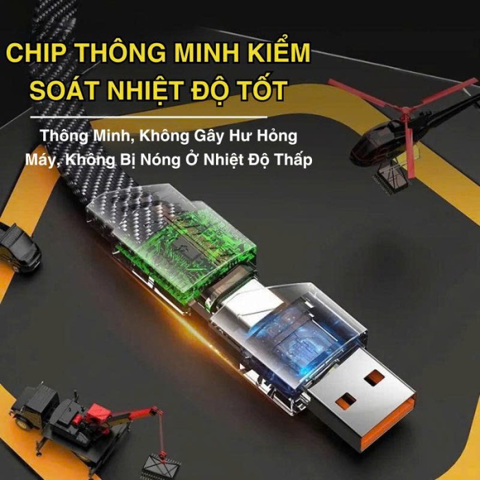 Bộ củ sạc 65W Kèm dây Cáp Sạc 4in1 đa năng - Sạc siêu nhanh sạc được cho nhiều loại thiết bị  - máy pda - Hình ảnh 5