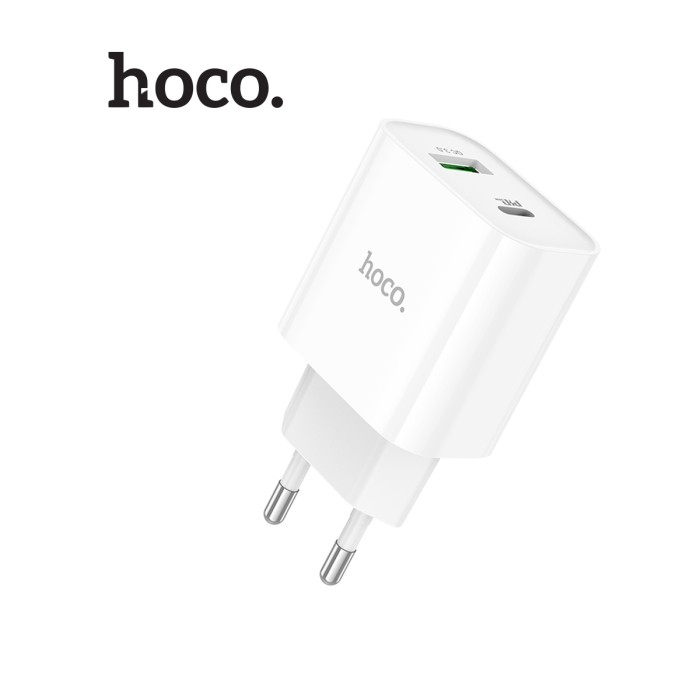 Củ sạc nhanh 20W Hoco C80A Plus 1 cổng USB/ 1 cổng Type-C hỗ trợ sạc 18W - PD 20W , chân tròn  - máy pda - Hình ảnh 3