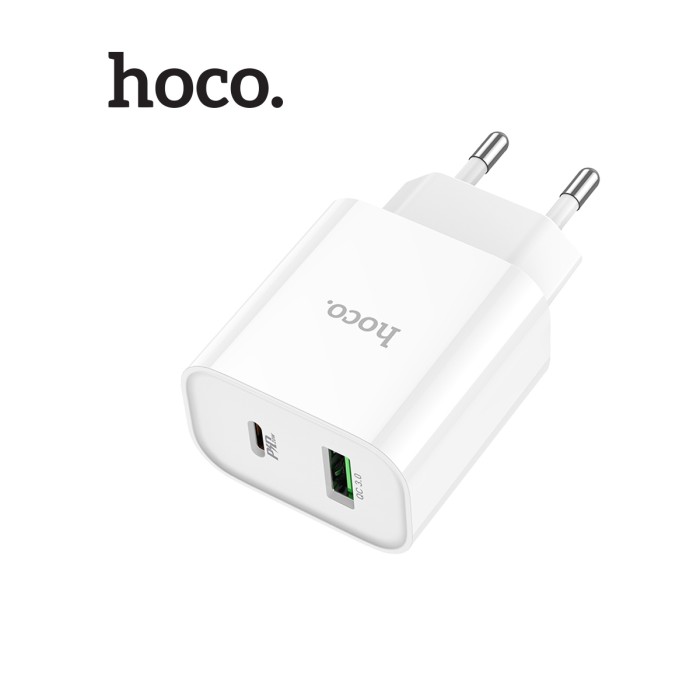 Củ sạc nhanh 20W Hoco C80A Plus 1 cổng USB/ 1 cổng Type-C hỗ trợ sạc 18W - PD 20W , chân tròn  - máy pda - Hình ảnh 4