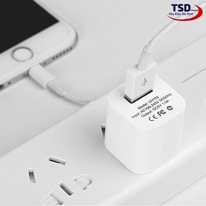[HCM]Cốc Sạc 1A Hoco - UH102 (Trắng) - Hình ảnh 5