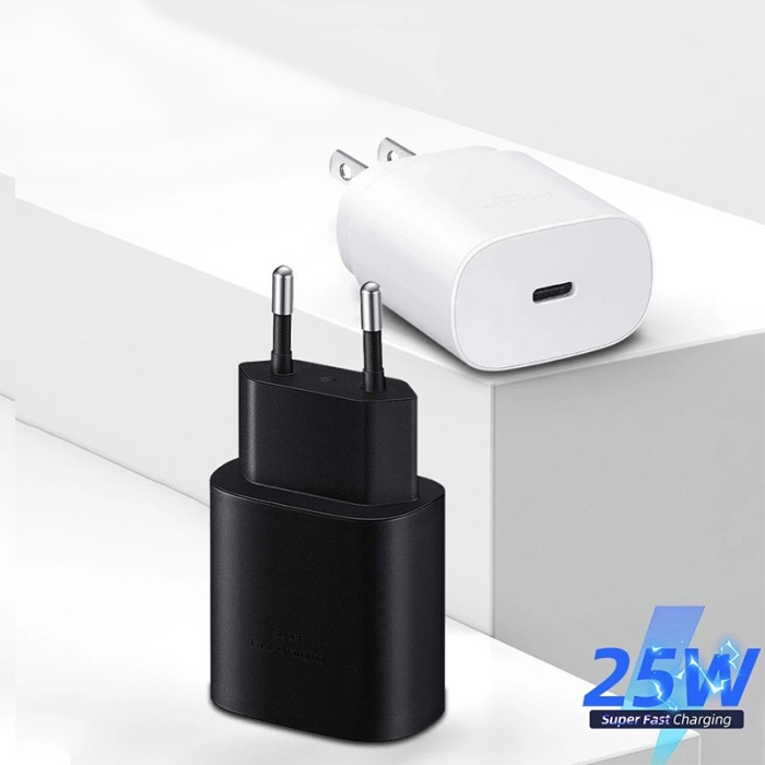 Cốc Củ 25W Sạc Siêu Nhanh Chuẩn C to C Dùng Cho Samsung Có Hai Màu Trắng , Đen - Bảo Hành 1 Đổi 1