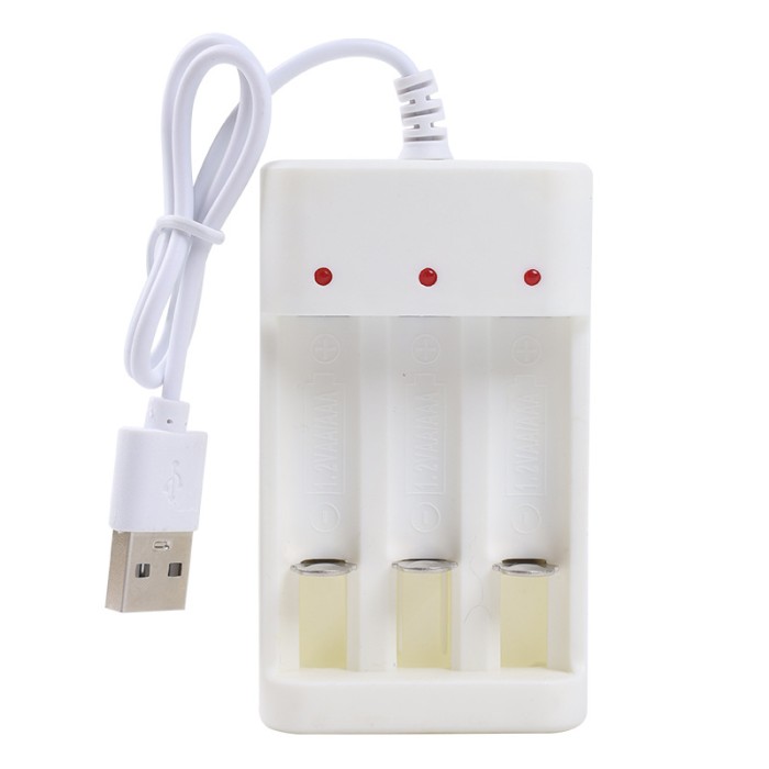DC5V 1A 1.2V 4 Khe cắm AA/AA Bộ sạc pin có thể sạc lại USB Cắm B-04 - Hình ảnh 2