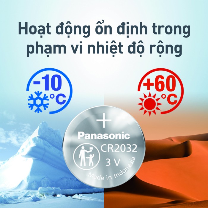 Pin nút Panasonic CR-2032/5B (Vỉ 5 viên) - Hàng chính hãng - Hình ảnh 5