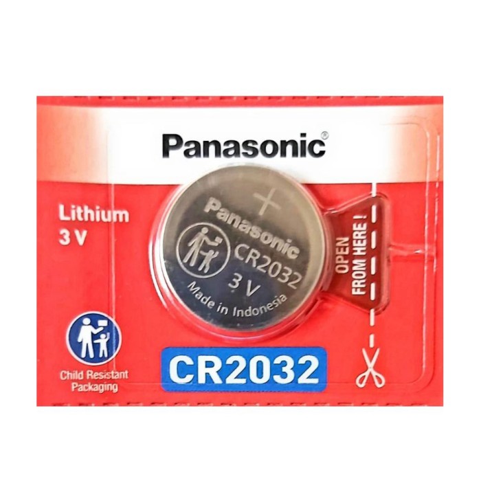 Pin điều khiển ô tô CR2032 Panasonic Lithium 3V chính hãng - Vỉ 1 viên - Hình ảnh 5