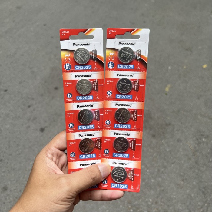 Vỉ 5 Viên Pin Panasonic CR2032 , CR2025 , CR2016 Lithium 3V chính hãng, pin Cmos, pin remote smart honda - Hình ảnh 7