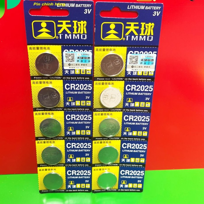 Vỉ 5 Viên Pin CR2032 , CR2025 , CR2016 Lithium 3V TIANQIU Gía siêu rẻ, pin Cmos, pin remote smart 3v - Hình ảnh 3