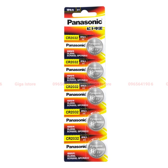 Pin Panasonic CR2032 3V chính hãng - Hình ảnh 5