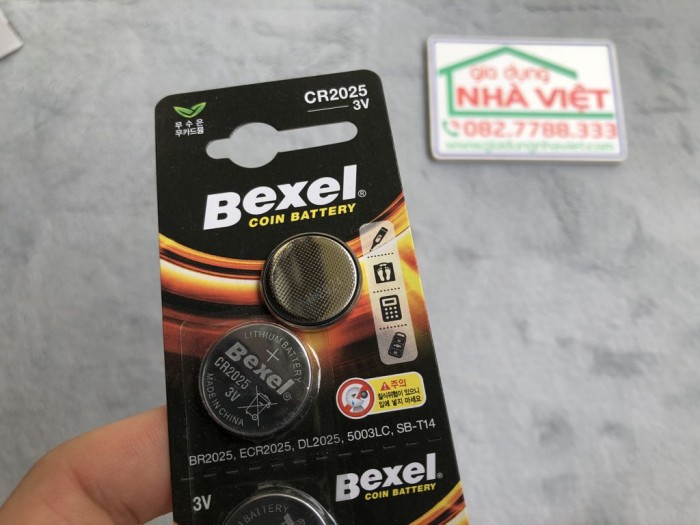 Vỉ 5 pin cúc áo Bexel CR2016 CR2025 CR2032 Lithium coin battery 3V Hàn Quốc - Hình ảnh 10