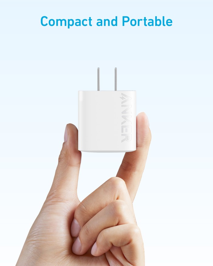 Anker PD 20W USB C Charger Fast Charger for iPhone 15/15 Plus/15 Pro/15 Pro Max, 14/13/12 Series, Galaxy, Pixel 4/3, iPad (Cable Not Included) - Hình ảnh 3