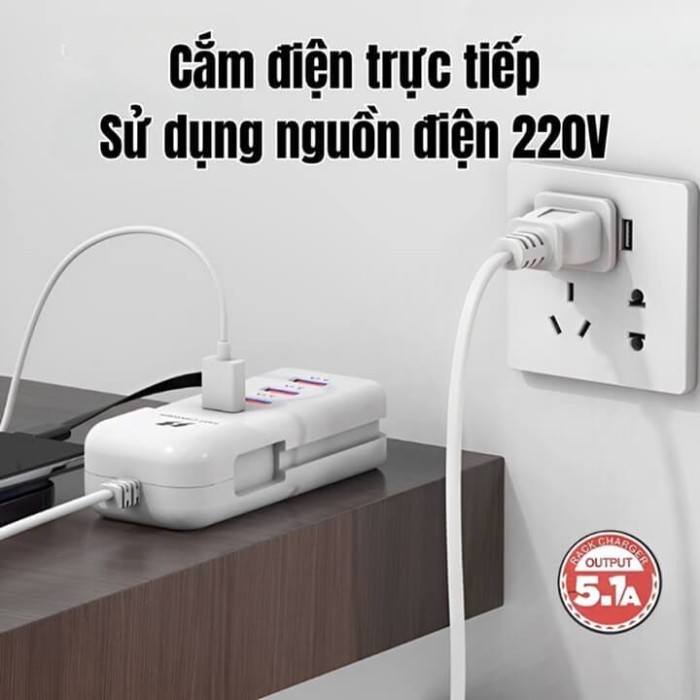 Củ Sạc Nhanh PD 66W Đa Năng 5 Trong 1 Ngắt Tự Động, Bảo Vệ Thiết Bị, Sạc 5 Thiết Bị Có Thể Sử Dung Cho Iphone, Android - Hình ảnh 2