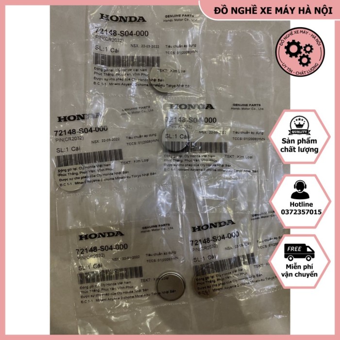 Vỉ 5 Viên Pin Chìa Khoá Điều Khiển Smartkey Honda CR2032 Remote SH, VISION, AIRBLADE, LEAD... Smartkey Chính Hiệu Honda - Hình ảnh 5