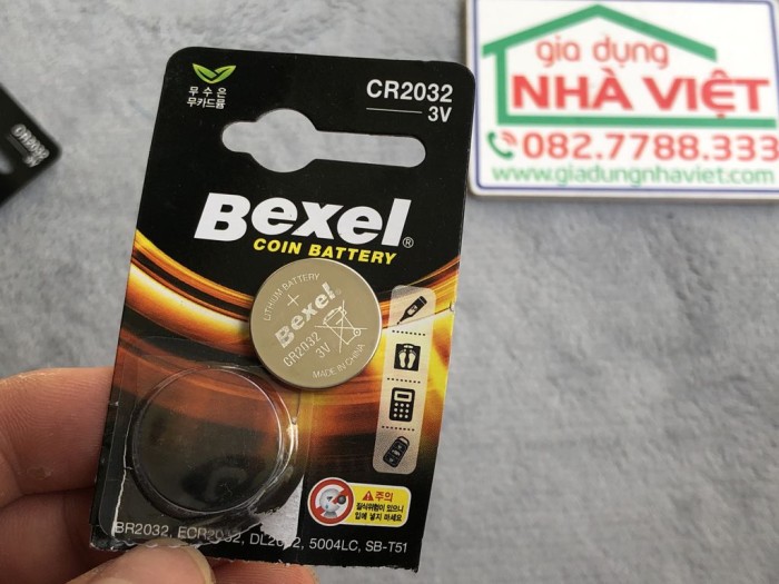 Vỉ 5 pin cúc áo Bexel CR2016 CR2025 CR2032 Lithium coin battery 3V Hàn Quốc - Hình ảnh 7