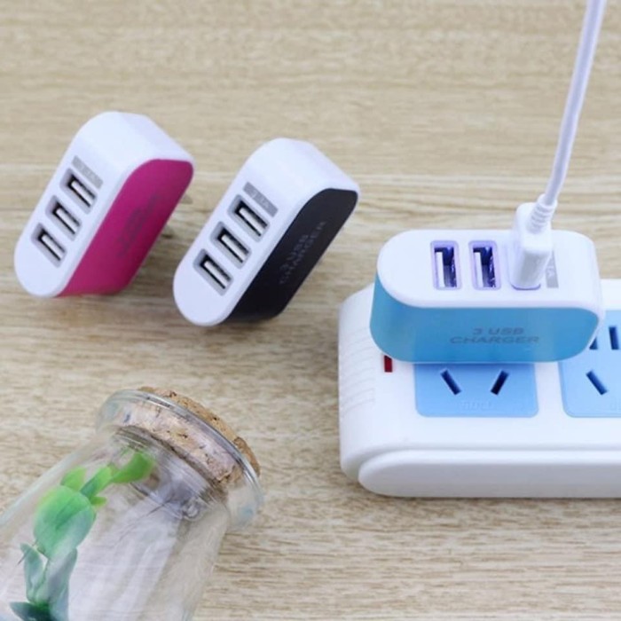 Củ Sạc 3 Cổng USB Sạc Điện Thoại ĐA NĂNG TIỆN DỤNG - Hình ảnh 4