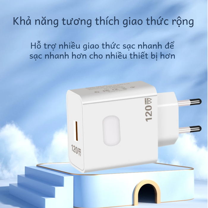 120W Gan USB Sạc Sạc Nhanh 3.0 Loại C Di Động Điện Thoại Cho iPhone Huawei Samsung Xiaomi sạc Nhanh 2 Cổng - Hình ảnh 4