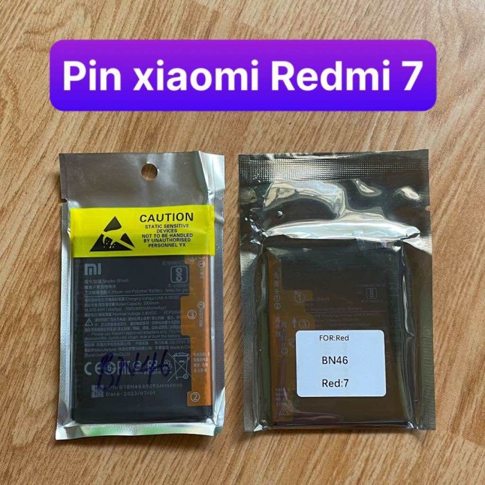 pin xiaomi BN46 / Redmi 7 / Redmi note 8 / pin zin dung lượng 4000mAh