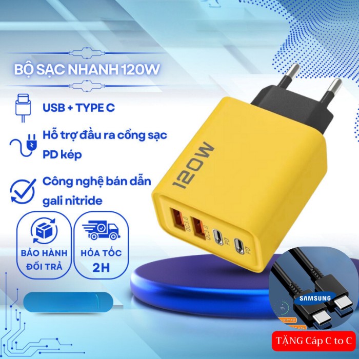 Củ sạc GAN CAO CẤP TZ- 100 120W Củ sạc sử dụng công nghệ GAN cao cấp- Sạc siêu nhanh BH 12 tháng - Hình ảnh 5