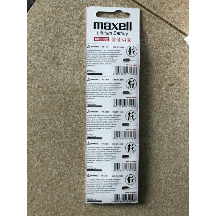 Mẫu Mới 2022 Pin CMOS Remote Xe Máy Ô Tô CR2032 3V Maxell Chính hãng - Hình ảnh 3