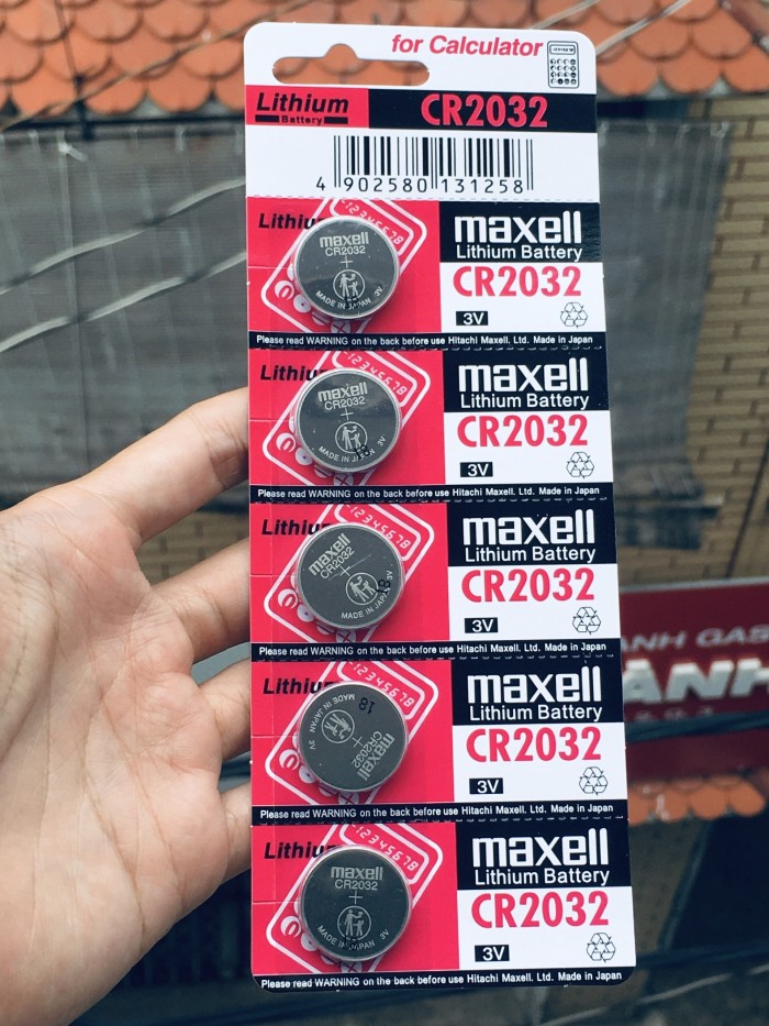 Vỉ 5 viên Pin Maxell CR2032 Nhật Bản Lithium 3V dòng cao cấp - Hình ảnh 7
