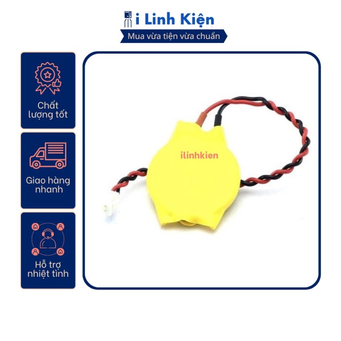 Pin cúc áo CR2032 3V liền dây chất lượng - Hình ảnh 2