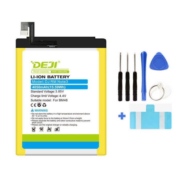 Siêu pin Xiaomi Deji cho Mi 4 4C 5 5S 5X 5Plus 6 6X 8 SE Lite 9 SE 9T F1 10 10T Pro 11 Lite Note 3 Max 2 3 Mix 2 3 Redmi 3 4A 4 5 5A Plus 6 7 7A 8 9 9A Go Note 2 3 4 4X 5 6 7 8 9 Pro 9S 10 11 K20 K30 Pro - Hình ảnh 2