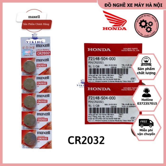 Vỉ 5 Viên Pin Chìa Khoá Điều Khiển Smartkey Honda CR2032 Remote SH, VISION, AIRBLADE, LEAD... Smartkey Chính Hiệu Honda - Hình ảnh 6