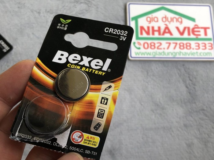 Vỉ 5 pin cúc áo Bexel CR2016 CR2025 CR2032 Lithium coin battery 3V Hàn Quốc - Hình ảnh 6