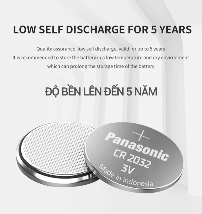 Pin CR2032 2025 2016 1220 1216 Panasonic Chính Hãng, Pin Nút, Pin Cút Áo 2032 3V Lithium Pin Cho Đồng Hồ, Remote, Máy Tính, Đồ Chơi Điều Khiển Từ Xa, Cảm biến - Hình ảnh 5