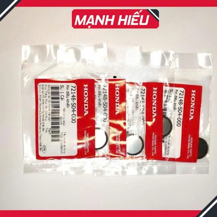 Vỉ 5 Viên Pin Chìa Khoá Điều Khiển Smartkey Honda CR2032 Remote SH, VISION, AIRBLADE, LEAD... Smartkey Chính Hiệu Honda