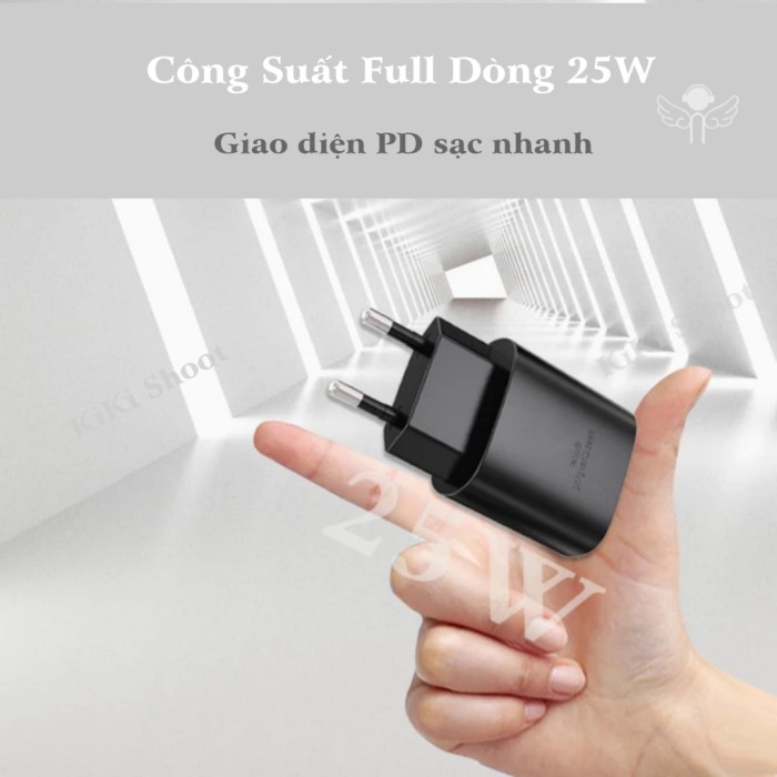Củ sạc kèm cáp 25W Adapter Sạc Type C PD 25W Ss EP-TA800NW Trắng sạc Ss 25w giá tốt | Mua ngay Củ sạc Ss 25W USB-C PD chính hãng (Full Box) Sạc 25w Ss Chính Hãng Giá Tốt - Hình ảnh 4