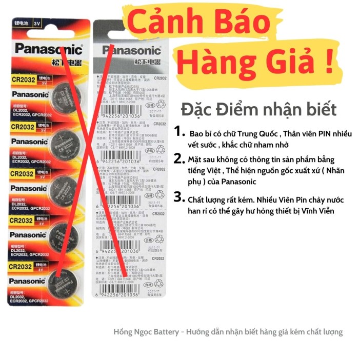 Vỉ 5 Viên Pin CR2032 Panasonic Lithium 3V Made In Indonesia  - Hàng Chính Hãng - Hình ảnh 4