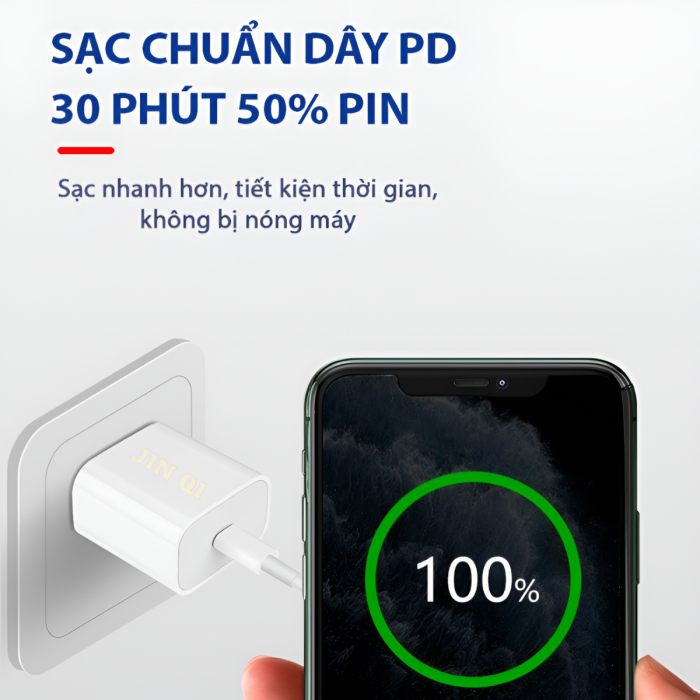 Bộ Củ Sạc Nhanh Cho Iphone Công Suất 30W Cổng Type C Dành Cho IP7 --> 14prmx Cam Kết Sạc Nhanh Và BH 12 Tháng - Hình ảnh 2