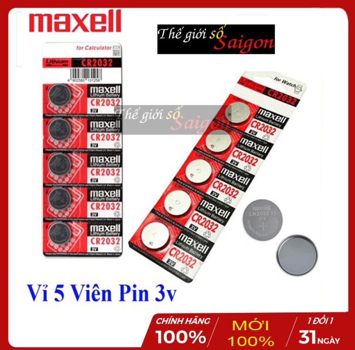 Pin chìa khóa Smartkey Honda CR2032 dùng cho xe Honda Sh, Air blade, Vision, Lead, Vario vỉ 5 viên - Hình ảnh 4