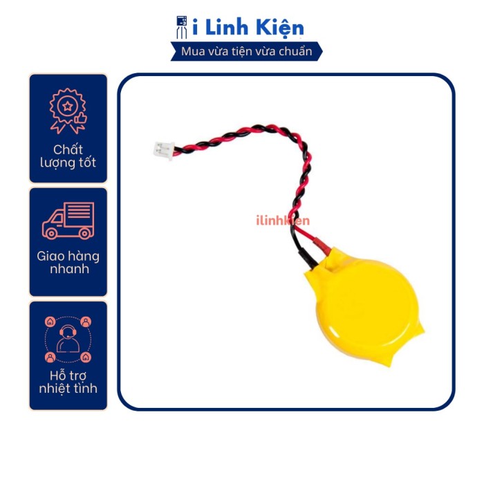 Pin cúc áo CR2032 3V liền dây chất lượng - Hình ảnh 3