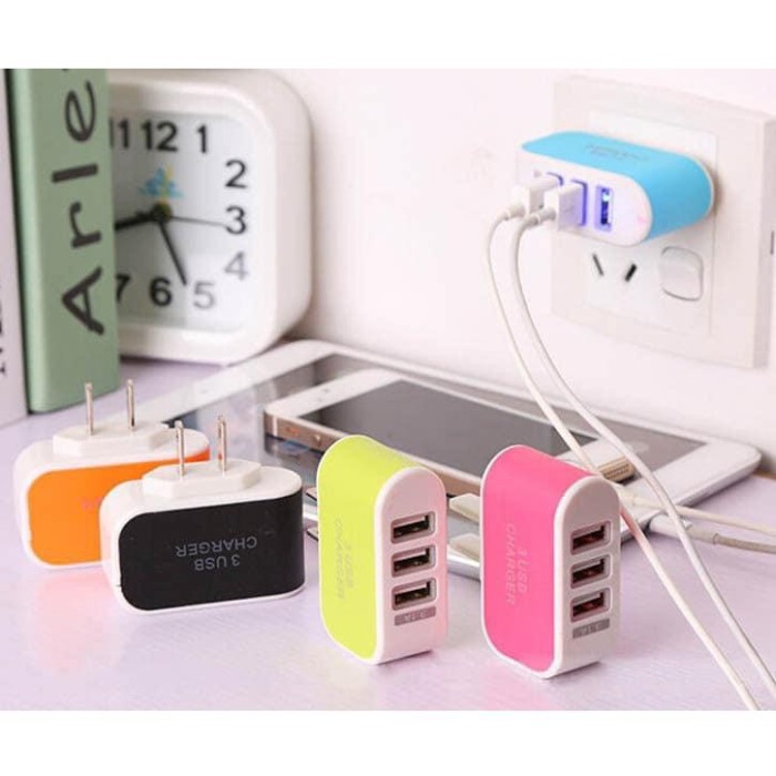 Củ Sạc 3 Cổng USB Sạc Điện Thoại ĐA NĂNG TIỆN DỤNG - Hình ảnh 2