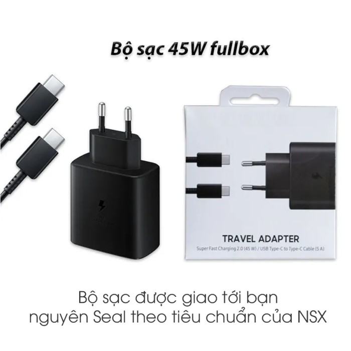 Củ sạc Ss Type-C 45W kèm cáp C-C 5A 1.8M T4510 Bộ Adapter sạc kèm cáp Type C - Type C Ss 45w Củ sạc kèm cáp Ss 45W Black Sạc 45w Ss - Giá Tốt, Miễn Phí Vận Chuyển, Đủ Loại - Hình ảnh 7