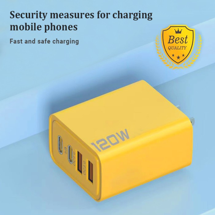Bộ sạc nhanh 120W PD USB Type-C,Củ sạc nhanh 4 Cổng,Bộ chuyển đổi nguồn 3.0 cho máy tính bảng,điện thoại - Hình ảnh 4
