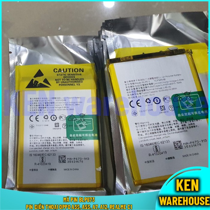 Mã Pin BLP673 Pin Điện Thoại OPPO A3s A5s A7 A12 Realme C1 - KEN warehouse - Hình ảnh 2