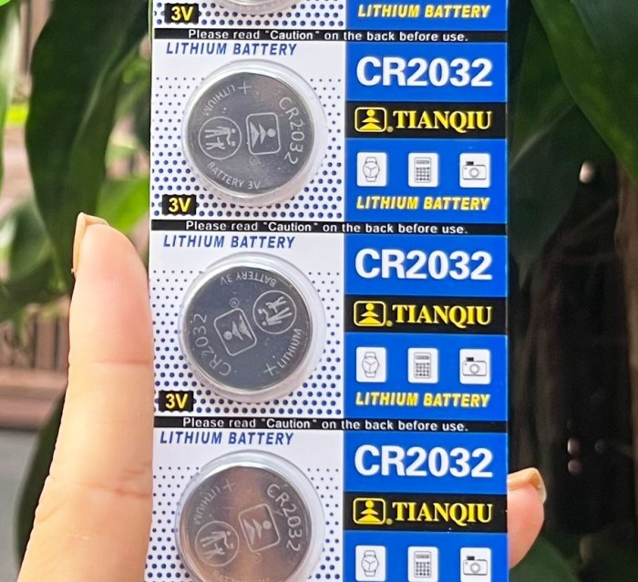 Vỉ 5 Viên Pin CR2032 , CR2025 , CR2016 Lithium 3V TIANQIU Gía siêu rẻ, pin Cmos, pin remote smart 3v - Hình ảnh 6