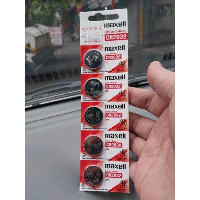 1 viên pin Cr2032, pin Cmos Maxell lithium 3V dùng cho remote ô tô, điều khiển xe, chìa khóa xe - Hình ảnh 3