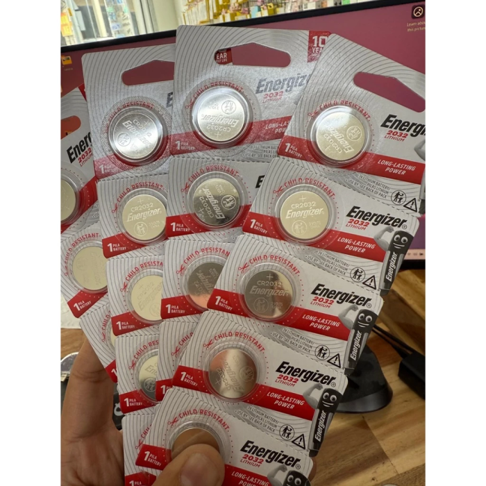 Vỉ 5 viên pin nút áo CR2032 Energizer 3V - Pin remote xe máy pin cúc áo - Hình ảnh 5