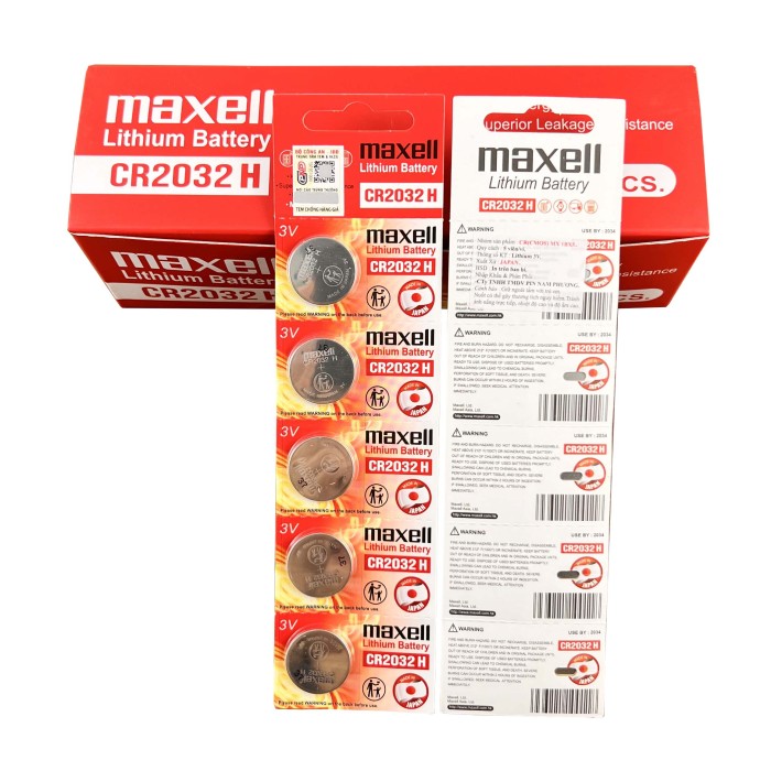 Pin chính hãng Maxell CR2032 Lithium 3V - Made In Japan dành cho đồng hồ, máy tính, smartkey, thiết bị điện tử... - Hình ảnh 4