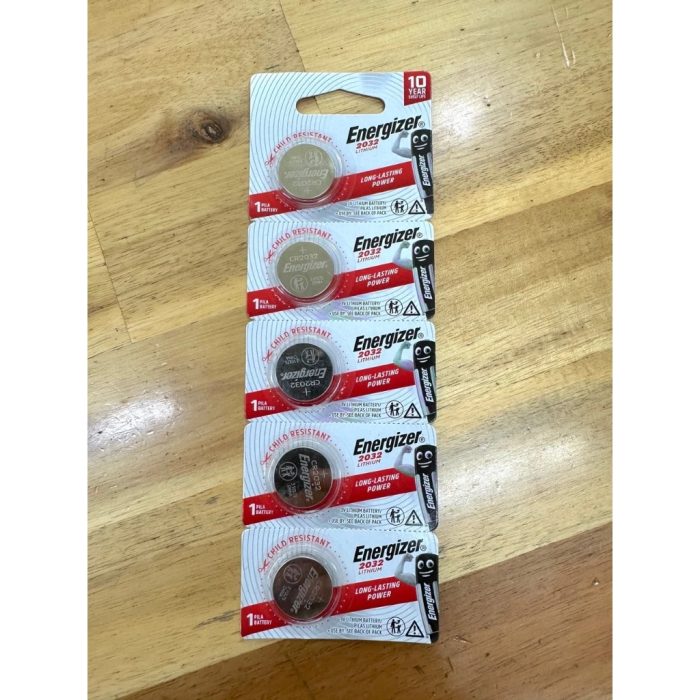 Vỉ 5 viên pin nút áo CR2032 Energizer 3V - Pin remote xe máy pin cúc áo - Hình ảnh 3