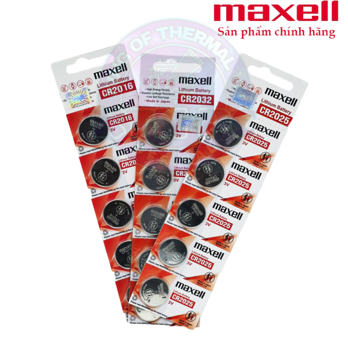 Pin Maxell CR2032 / CR2025 / CR2016 Lithium 3V - Xuất xứ Japan