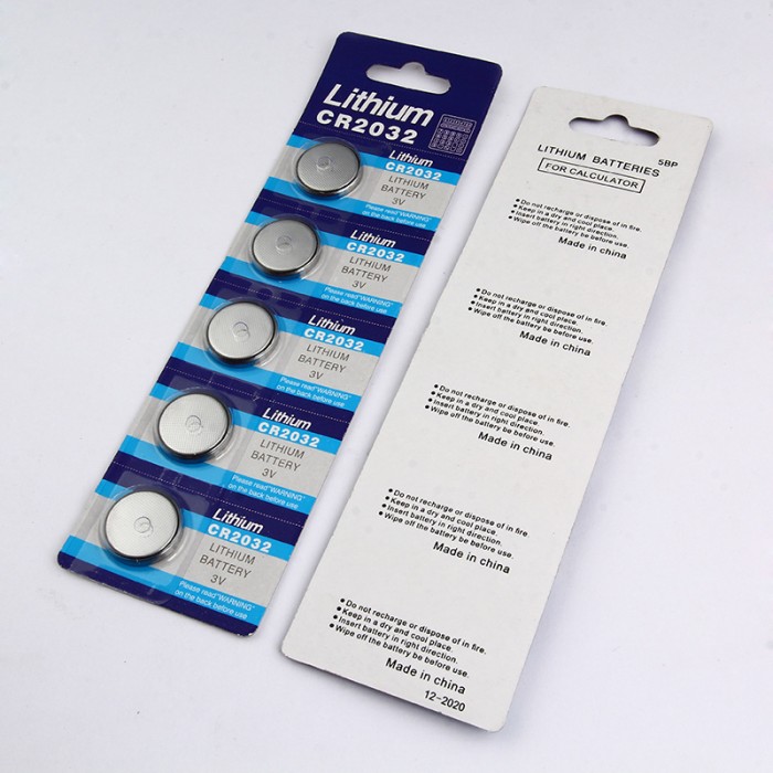 Vỉ 5 Viên Pin Khuy Cúc Áo 3V Lithium CR2032 / CR2025 / CR2016 / CR1632 / CR1625 / CR1620 / CR1616 / CR1220 / CR1225 / CR1025 / CR2330 / CR2430 / CR2450 - Hình ảnh 2