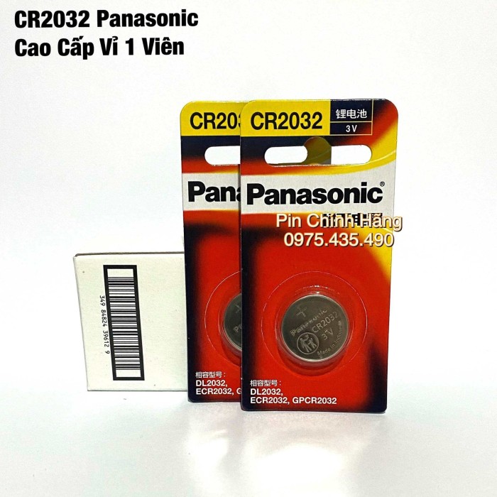 Pin CR2032 Panasonic Cao Cấp Chính Hãng Vỉ 1 Viên - Hình ảnh 3
