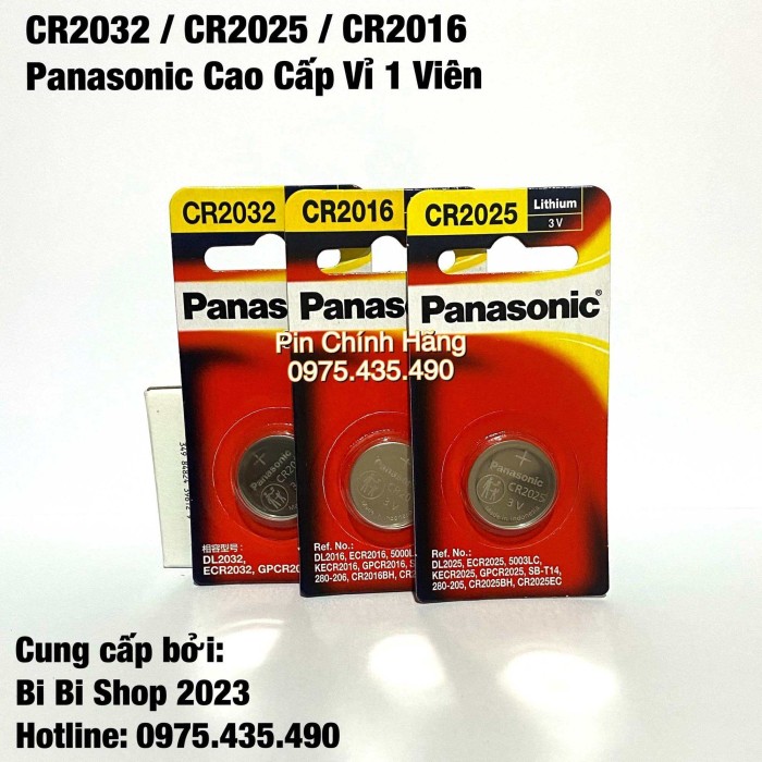 Pin CR2032 Panasonic Cao Cấp Chính Hãng Vỉ 1 Viên - Hình ảnh 2
