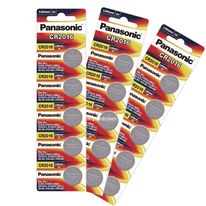 Vỉ 5 Viên Pin PANASONIC CR2032/2025/2016/1632/1616/1620/1220/1216/2450 Lithium 3 Volt - Hình ảnh 5