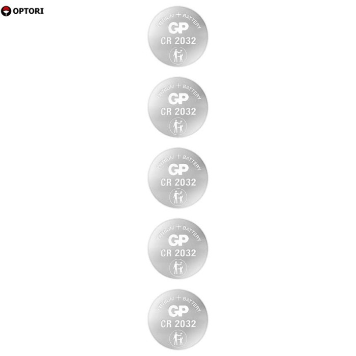 Vỉ 5 Pin Cúc Áo GP Lithium Coin Battery 3V - GP CR2032-2CPU5 - Hình ảnh 2