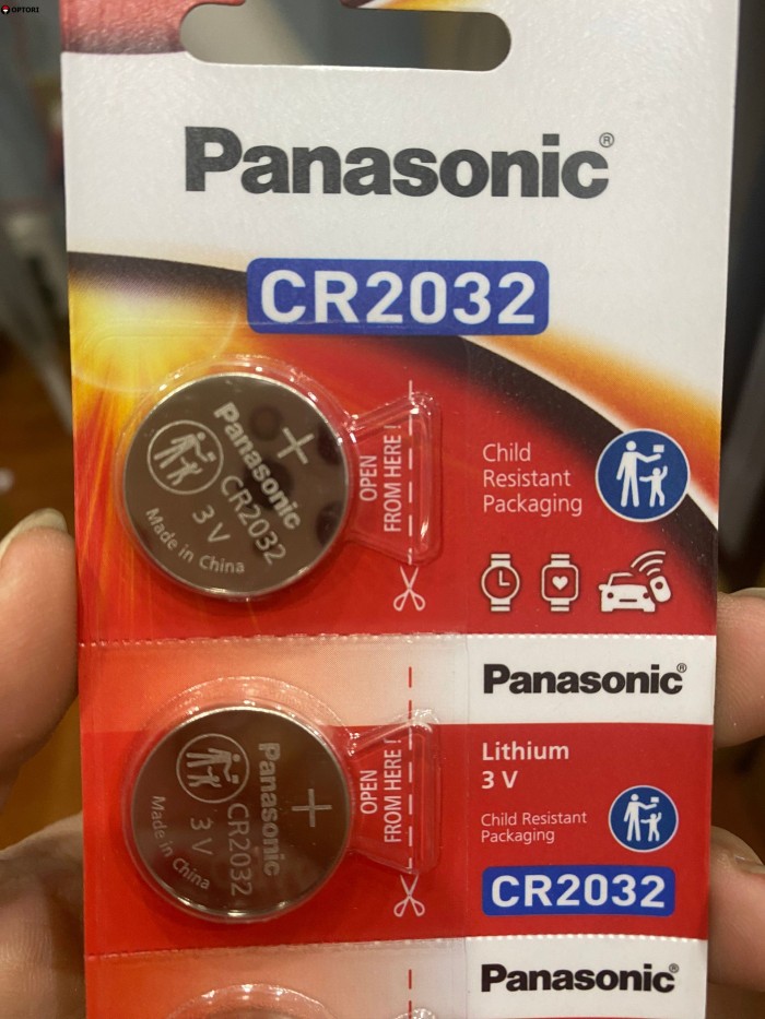 Vỉ 5 Viên Pin CR2032 Panasonic ( CR-2032/5BE x 1 Vỉ ) Lithium 3 V - Hình ảnh 2