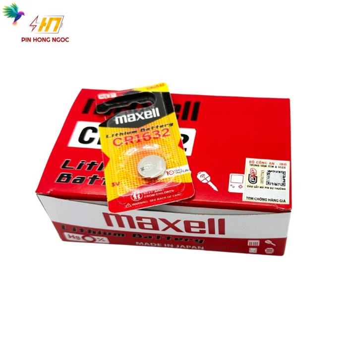 Pin CR1632 Maxell Lithium 3V Cao Cấp sản xuất tại Nhật Bản - Hình ảnh 2